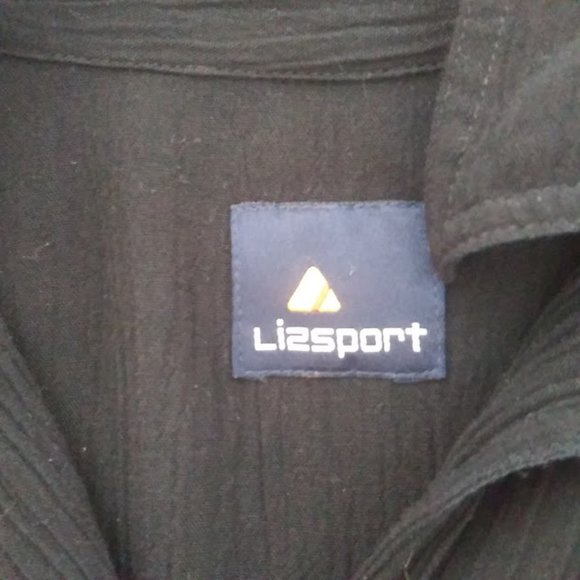 Liz Claiborne Lizsport women's size S black long sleeve blouse - Picture 12 of 13